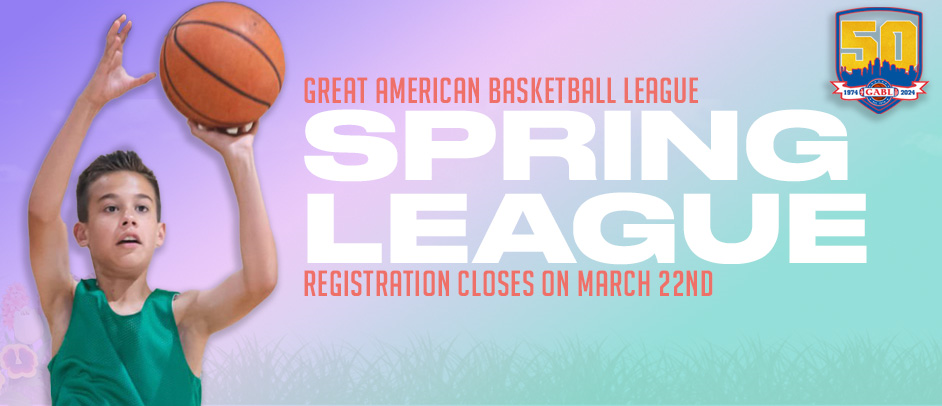 Register TODAY for our Spring League!